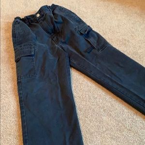 Boys Navy cargo pants size 6